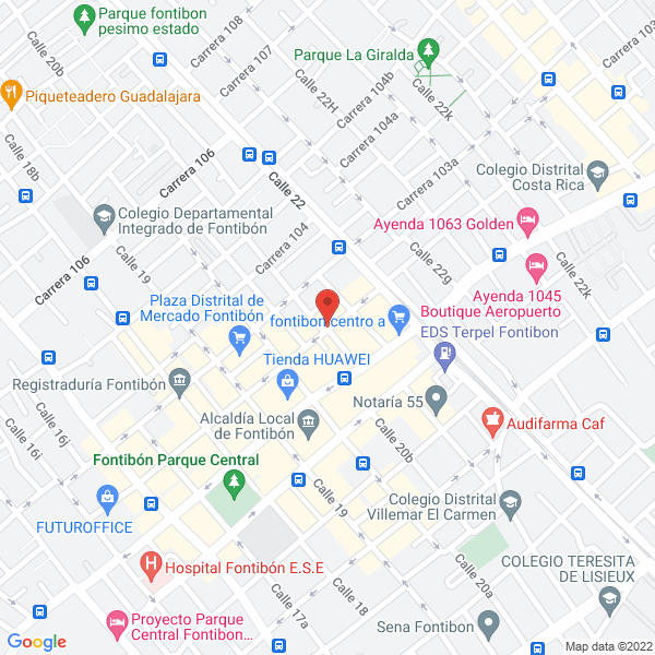 Mapa de Cafeteria Nicoffe