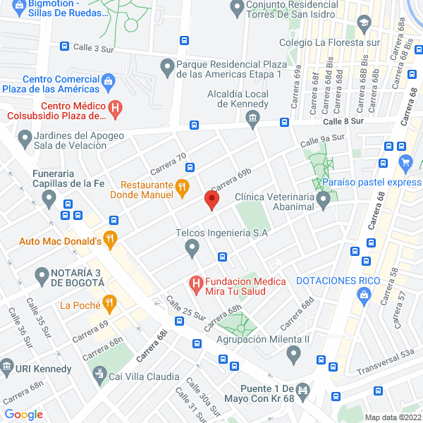 Mapa de Cilindraulicos