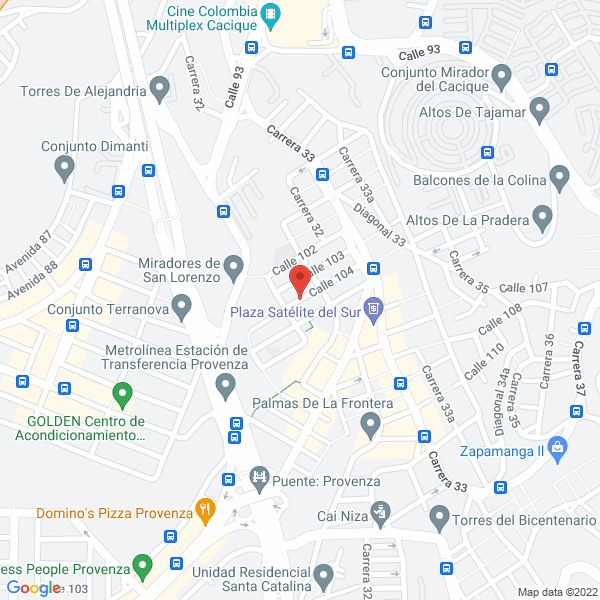Map of A.B.C. Lavandería