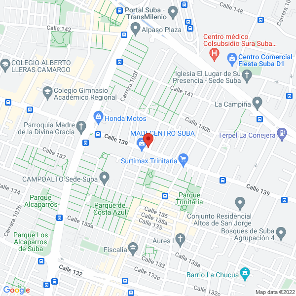 Mapa de Transportes La Candelaria