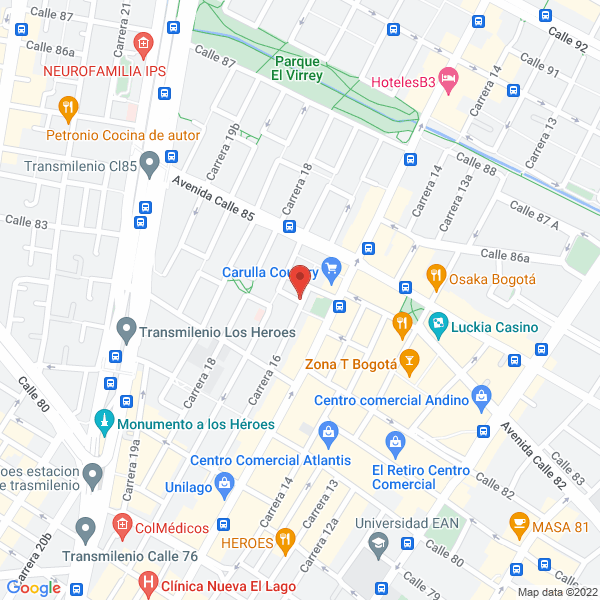 Mapa de Roberto Arango Restrepo
