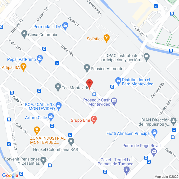 Mapa de Magicplast S.A.S