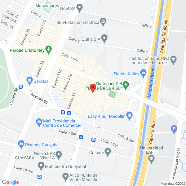 Mapa de Carnicería San Carlos