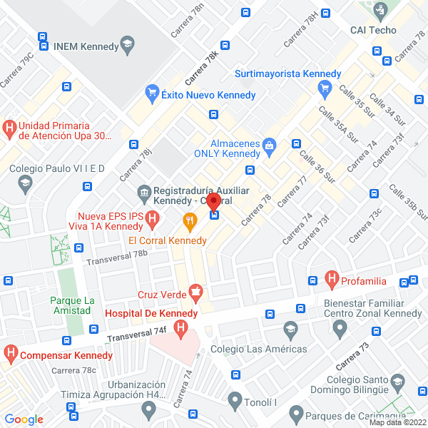 Mapa de Casa Comercial Atlanta
