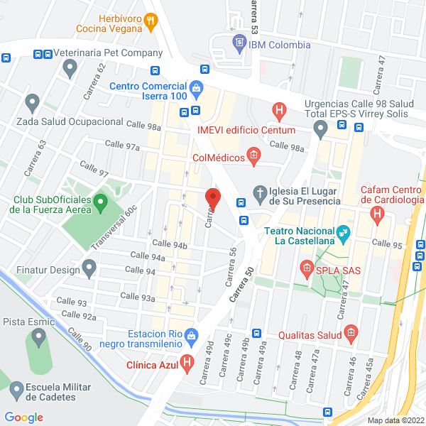 Mapa de Cauchoempaques Rionegro