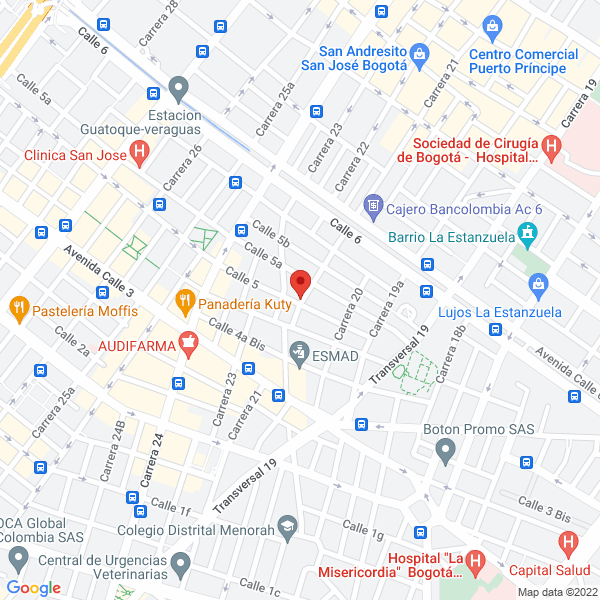 Mapa de Cauchos Akron