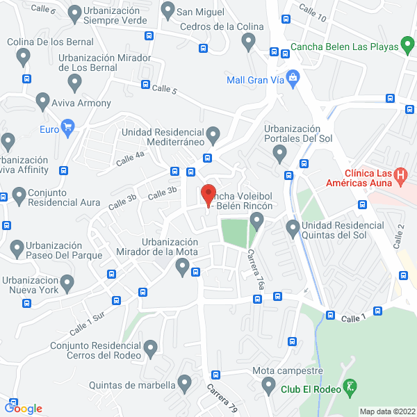 Mapa de Asotaxis La Mota S.A.S.