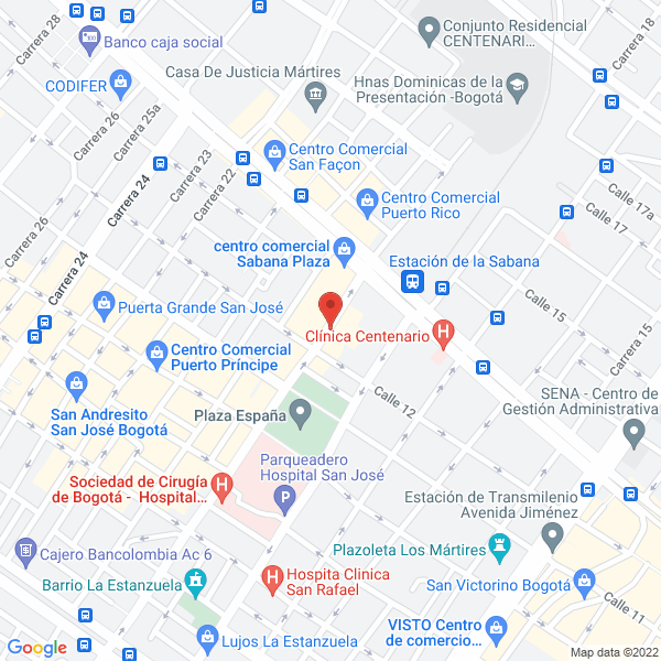 Mapa de Cacharrería Santa Lucia