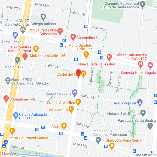 Mapa de Auge Flores Y Eventos