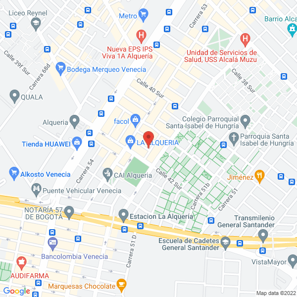 Mapa de Auratex