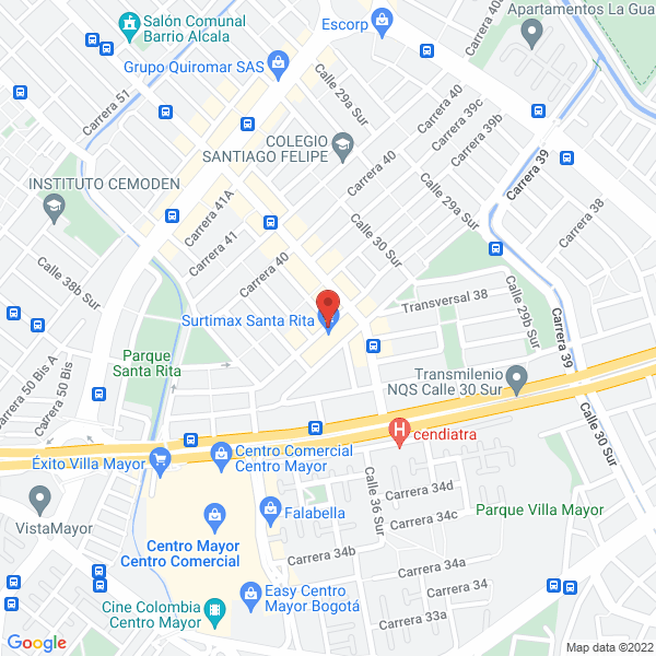 Mapa de Auto Lavado 5 Estrellas