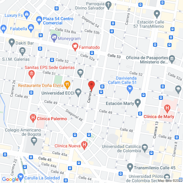 Mapa de Auto Servicio Facortés Ltda.