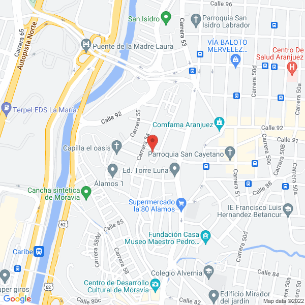 Mapa de Centro De Belleza Gloria Osa.