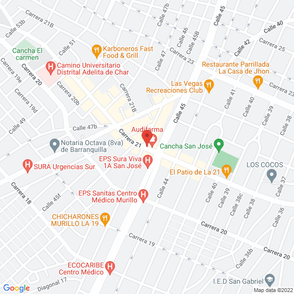 Map of Big Burguer 21 Groumet