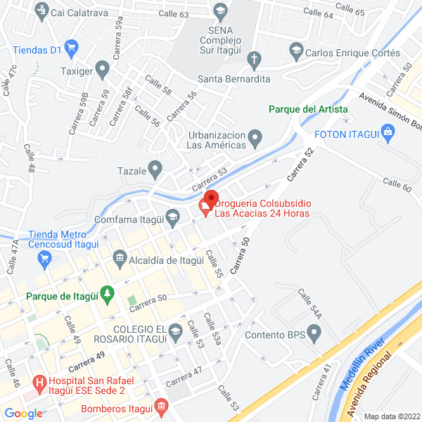 Mapa de Billares Ojos Del Tigre