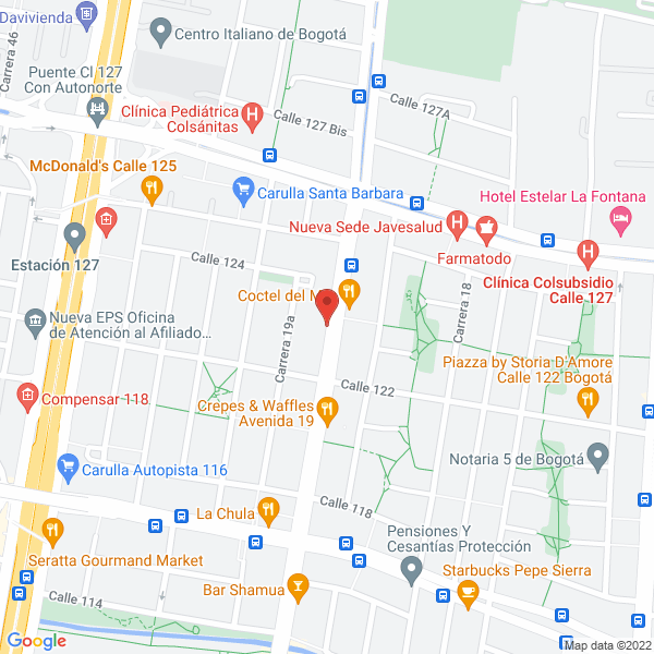 Mapa de Body Shop & Spa Ltda.
