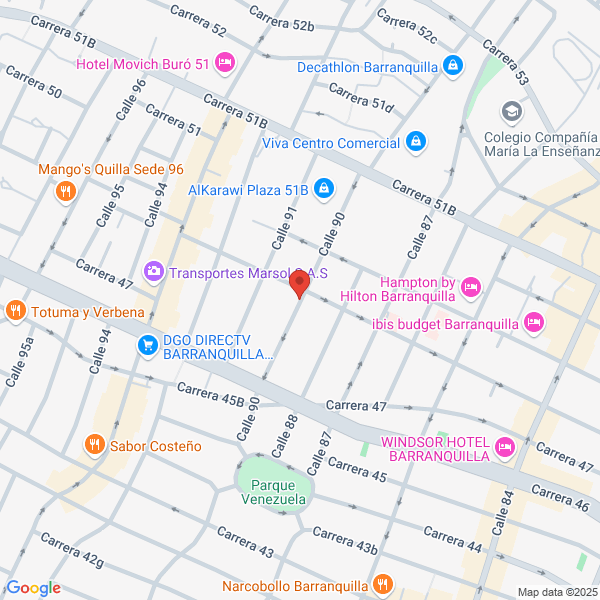 Map of Bsi Colombia