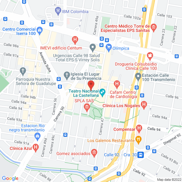 Mapa de C Y P Proteger Ltda. Asesores De Seguros