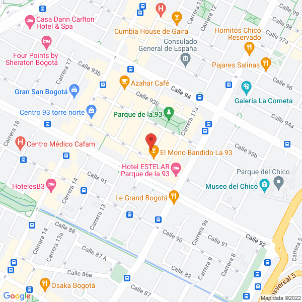 Mapa de Restaurante El Arbol