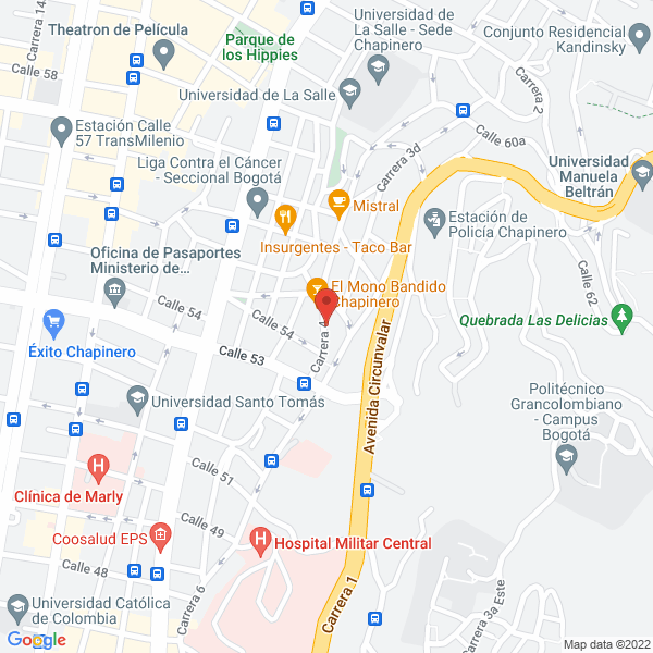 Mapa de Restaurante La Poularde Ltda.