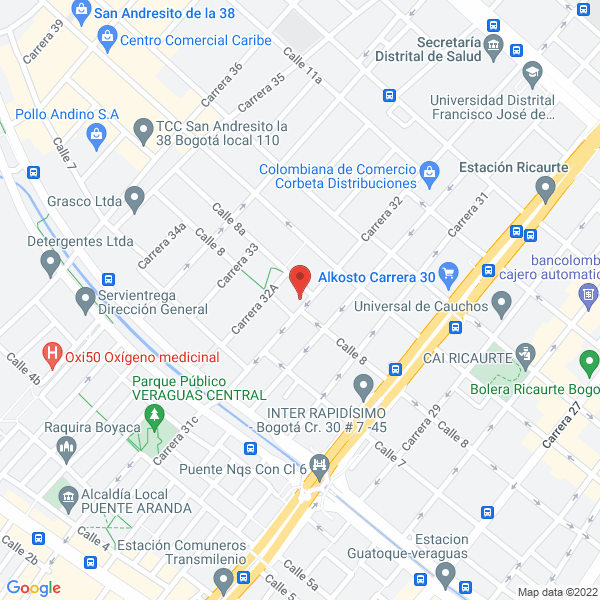 Mapa de Restaurante Los Profesionales