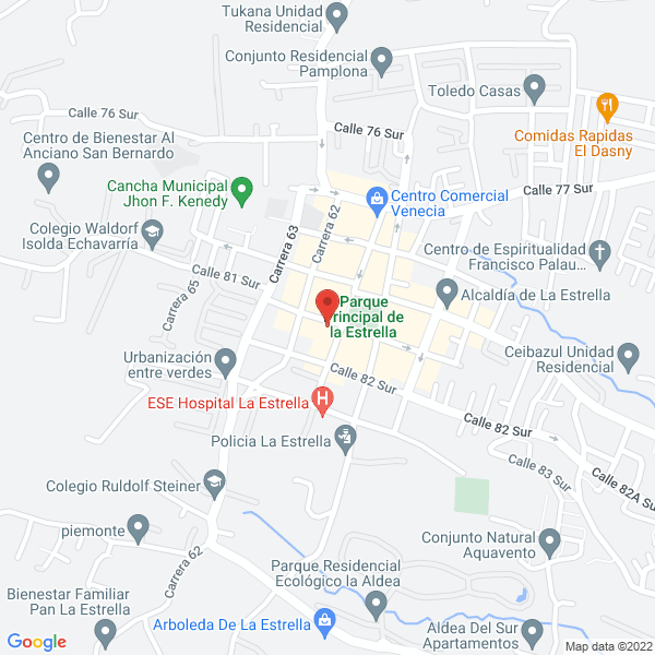 Mapa de Restaurante Mi Casa Lounge