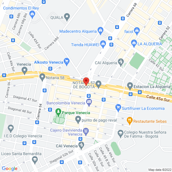 Mapa de Restaurante Nanjin