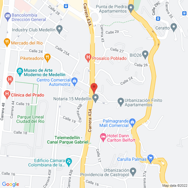 Mapa de Rimacol
