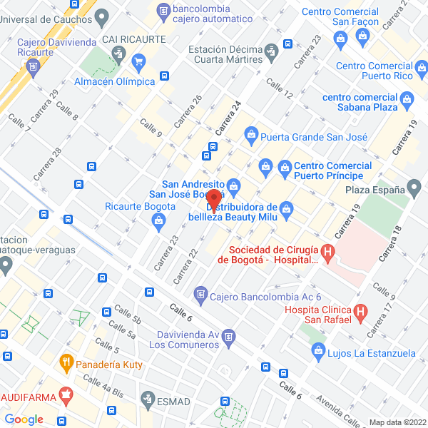 Mapa de Rines Y Llantas La 22