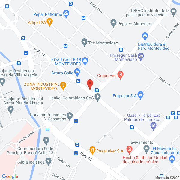 Mapa de Salerm Colombia S.A.