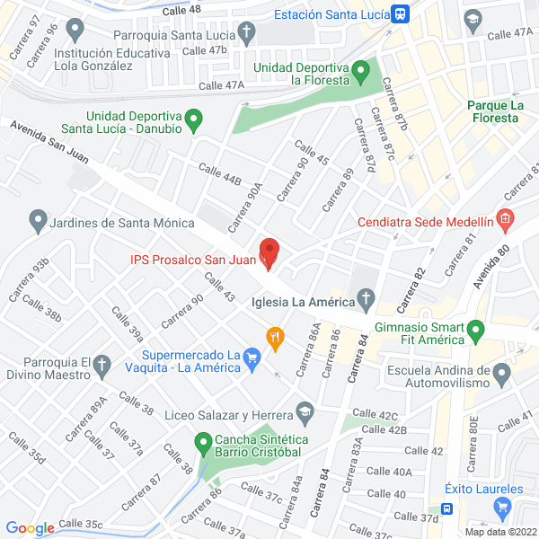 Mapa de Sastrería Los Danubios