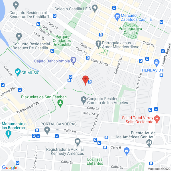 Mapa de Satec Colombia Ltda.