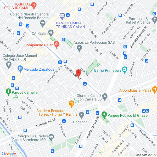 Mapa de Serviacabados San Jorge