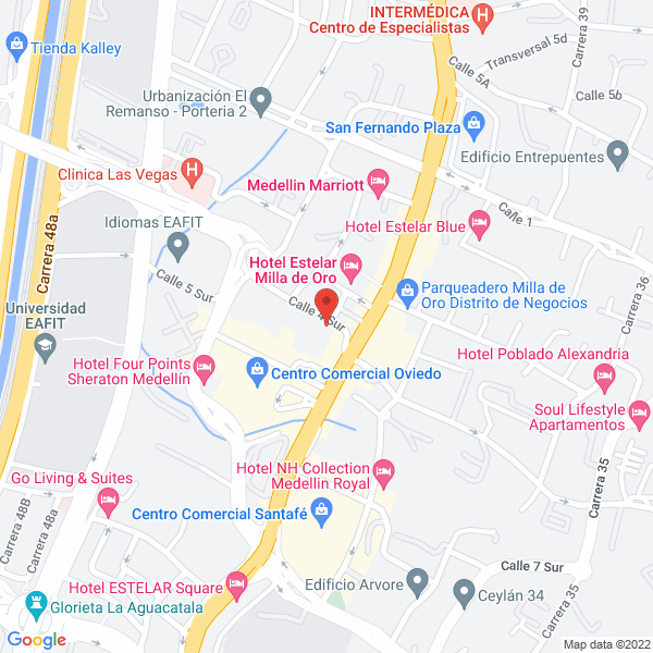 Mapa de Simetrica Aluminio