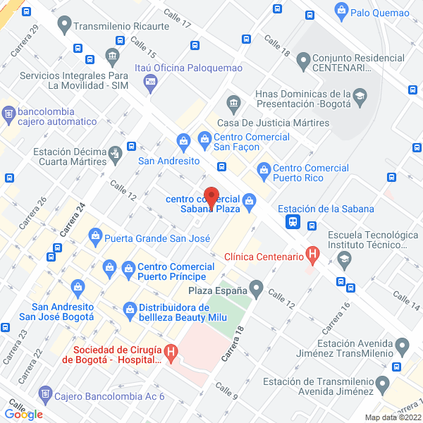 Mapa de Sinterlatina Ltda.