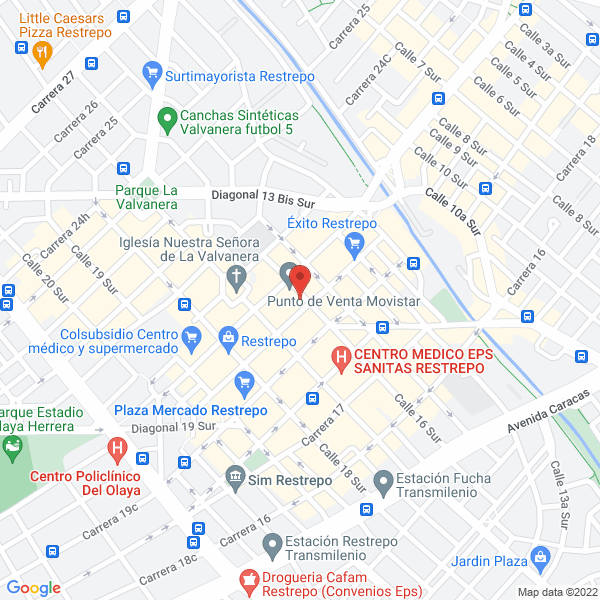 Mapa de Smoking Del Restrepo