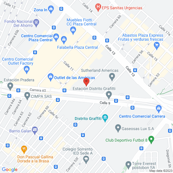 Mapa de Sociedad De Comercialización Internacional Quimical Alimentaria S.A.S.