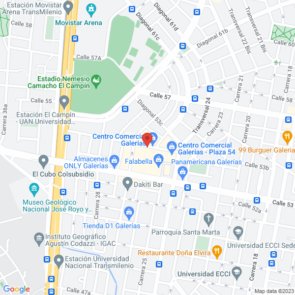 Mapa de Sweery Prendas Femeninas