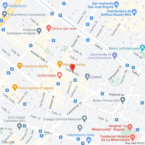 Mapa de Taller Artes Gráficas Orba