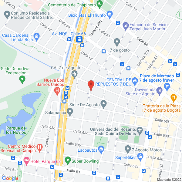 Mapa de Tecni Cerraduras 63 J