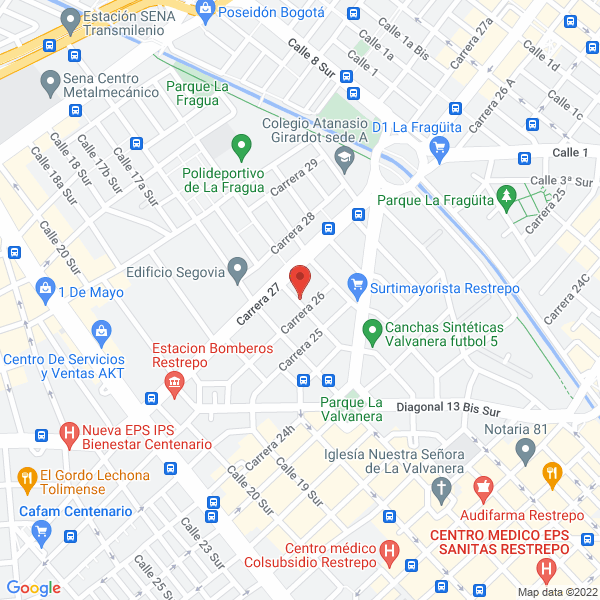 Mapa de Tecni-Industrial De Herrajes Ltda.
