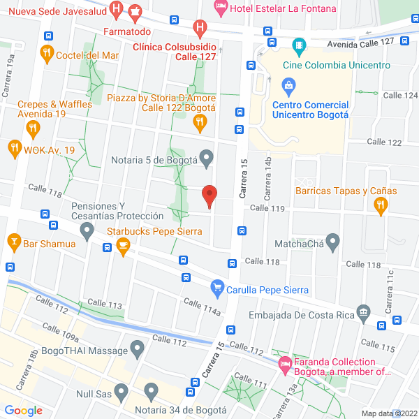 Mapa de Tecno Gestión E & H Ltda.