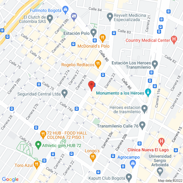 Mapa de Tecnocar Sg