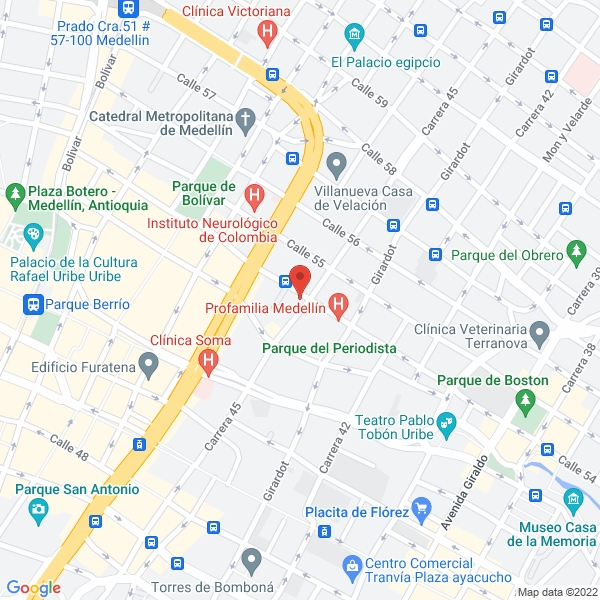 Mapa de Tienda Sol Rojo
