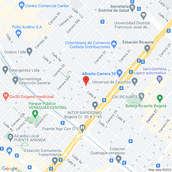 Mapa de Transtécnica De Colombia Ltda.