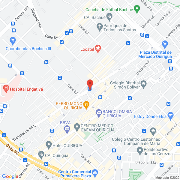 Mapa de Unidad Medica Vida Y Sonrisa