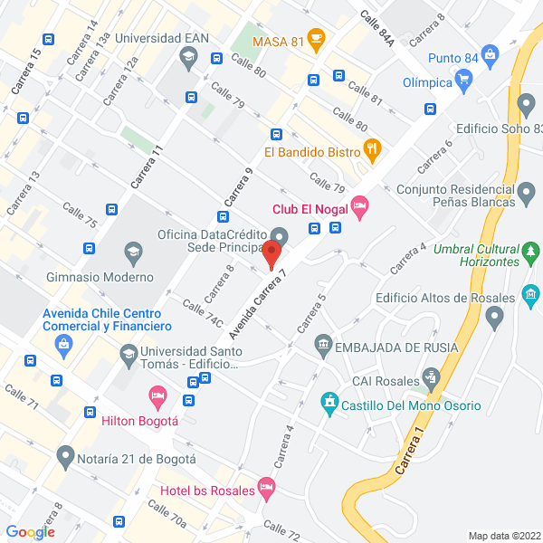 Mapa de Vicama Ltda.
