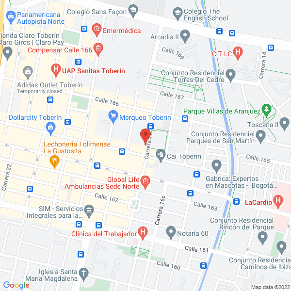 Mapa de Vista Arquitectura Y Construcción Ltda.