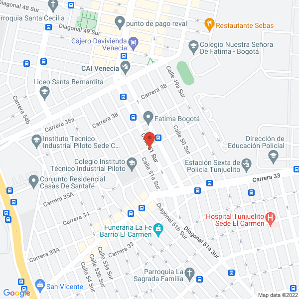 Mapa de Vital New Dent