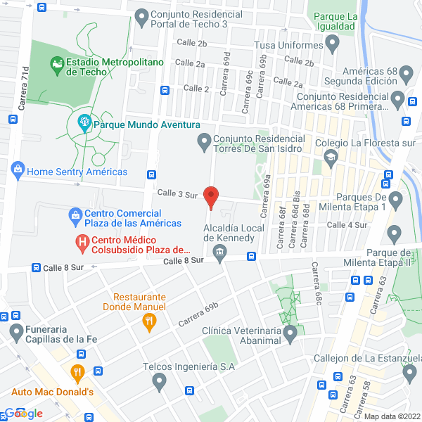 Mapa de Wjp Asesorías Y Servicios E.U.